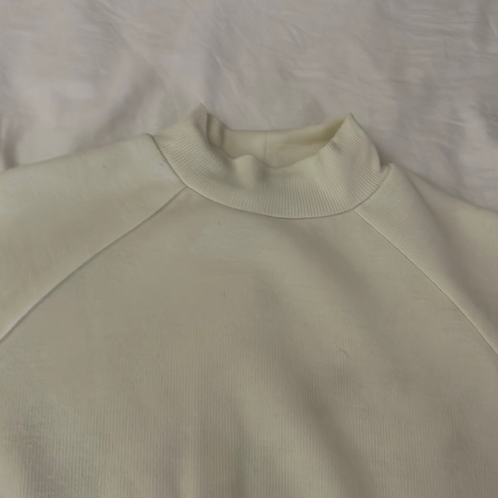 White turtle neck crop top from forever 21